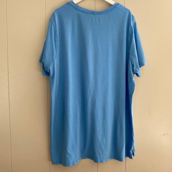 Carhartt Blue Logo Graphic Tee | Relaxed Fit Short Sleeve T-Shirt Size 1X (16W–1 - Picture 2 of 6